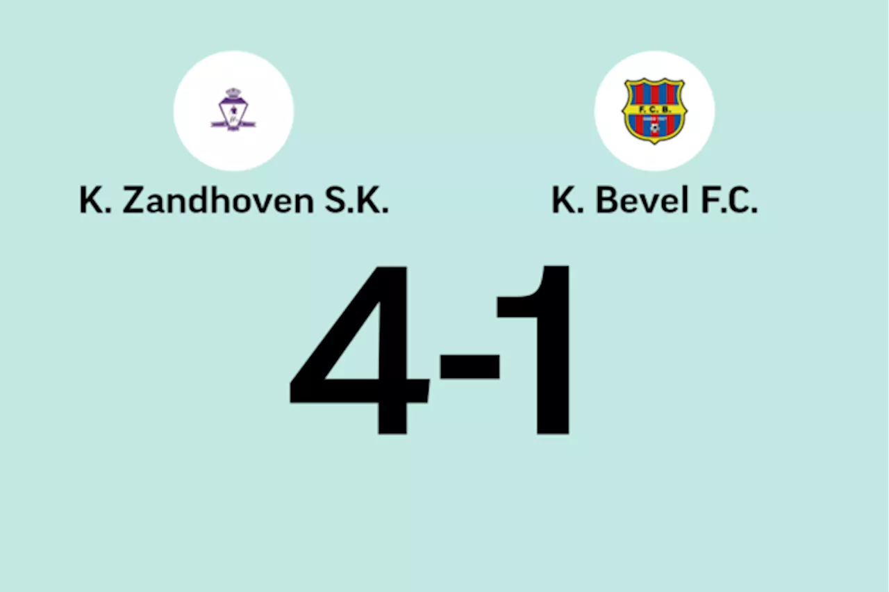 Destoop maakt er drie voor Zandhoven in wedstrijd tegen Bevel