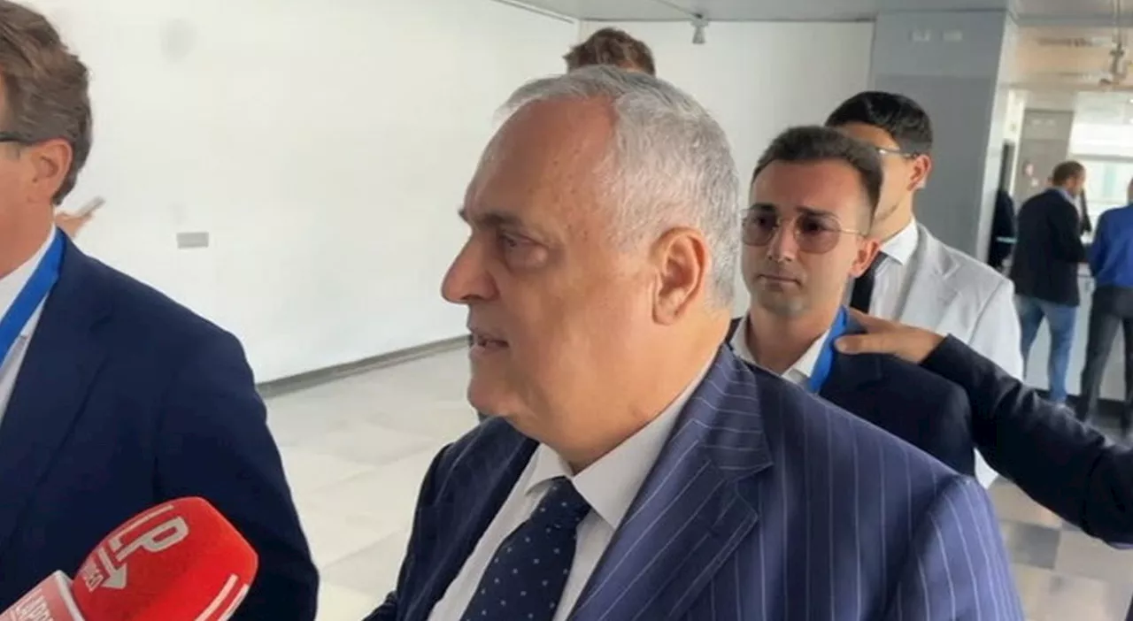 Calcio scommesse, Lotito: «Dimissioni Gravina? Contano i risultati»