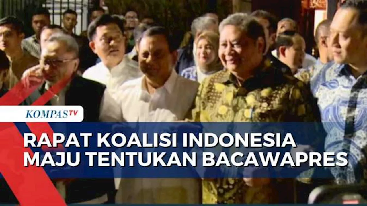 Hasil Rapat Koalisi Indonesia Maju, 4 Nama Bacawapres Diputuskan Termasuk Erick dan Gibran