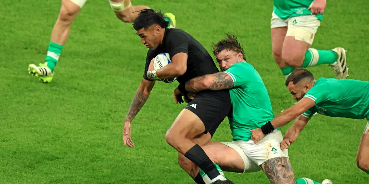 Coupe du monde de rugby : Au terme d'un match spectaculaire, la Nouvelle-Zélande élimine l'Irlande