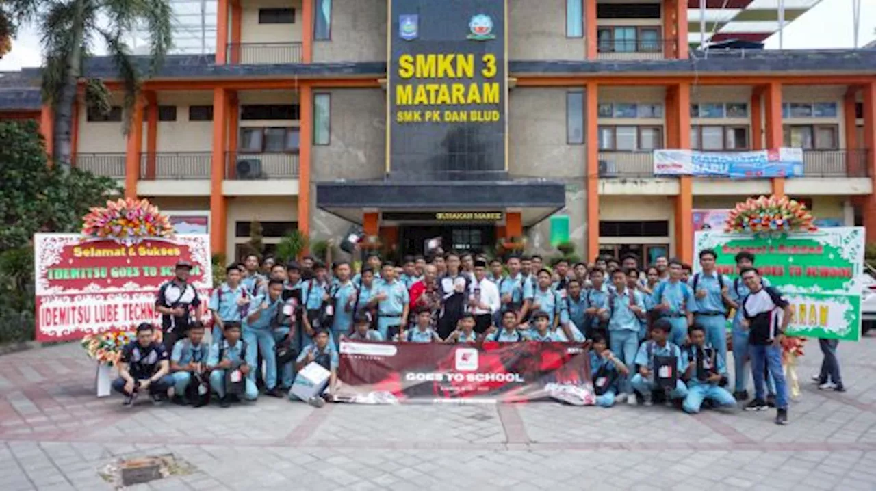 IDEMITSU Goes to School Beri Ilmu dan Fasilitas Tambahan untuk Pelajar di Mataram