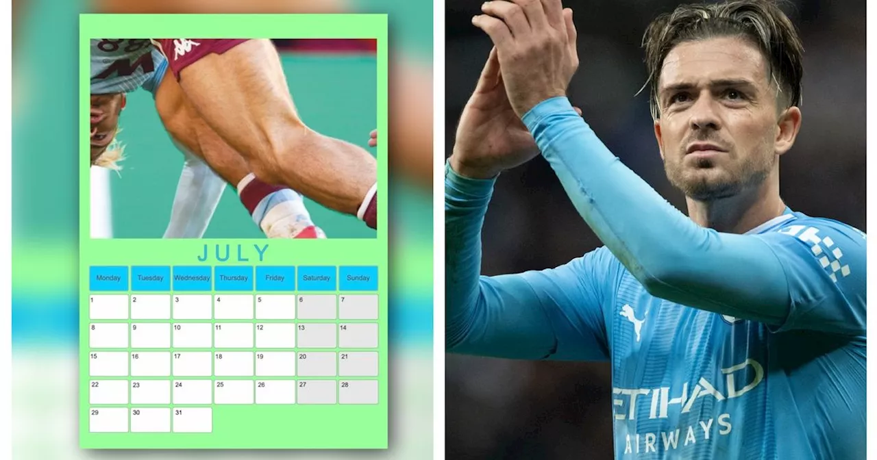 Calendar celebrating Jack Grealish's calves has gone on sale for 2024