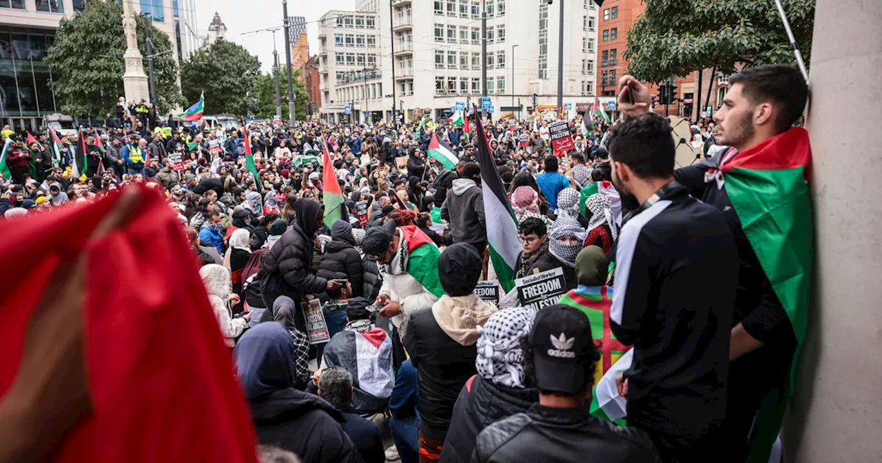 Fury, but no arrests as pro-Palestine protesters march into Manchester