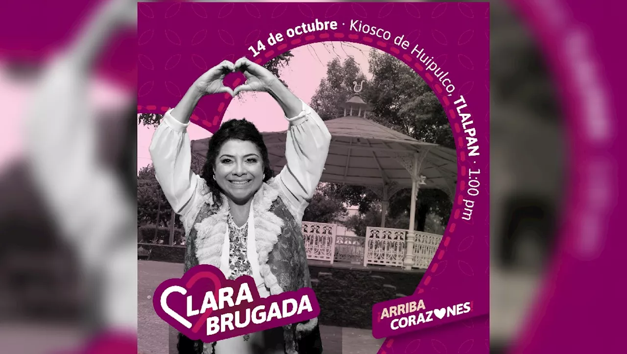 Clara Brugada celebró en Xochimilco, ante 25 mil asistentes, ir ganando simpatizantes