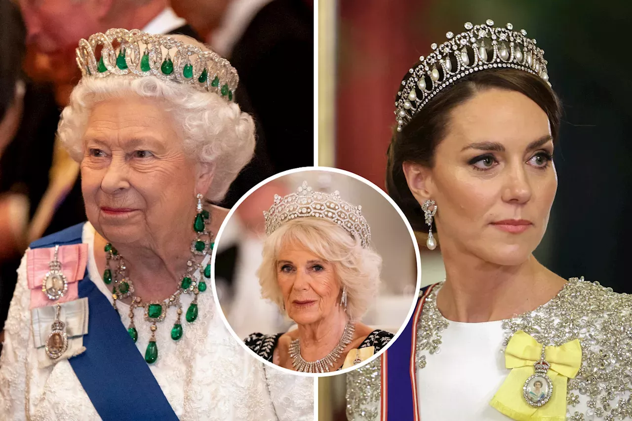 Ten Sparkling Royal Tiara Moments From Queen Elizabeth To Kate Middleton