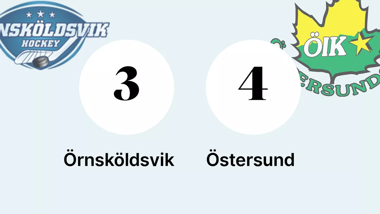 Östersund tog hem segern mot Örnsköldsvik efter avgörande i förlängningen