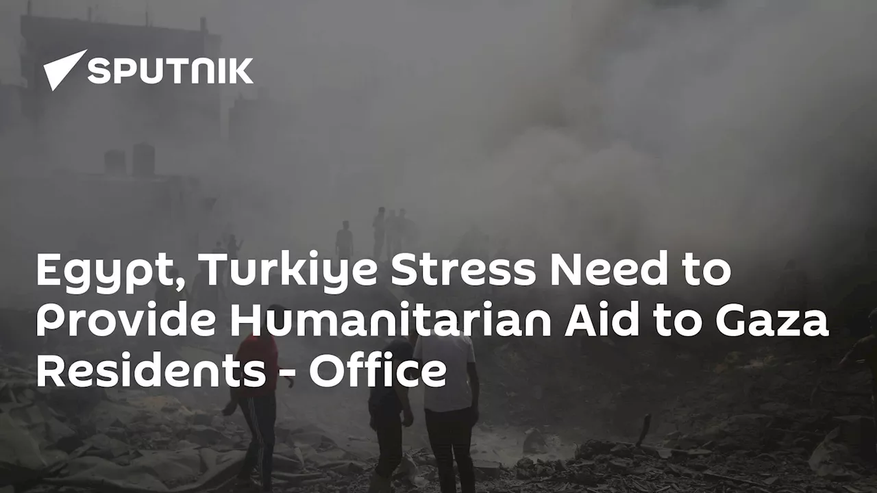 Egypt, Turkiye Stress Need to Provide Humanitarian Aid to Gaza Residents