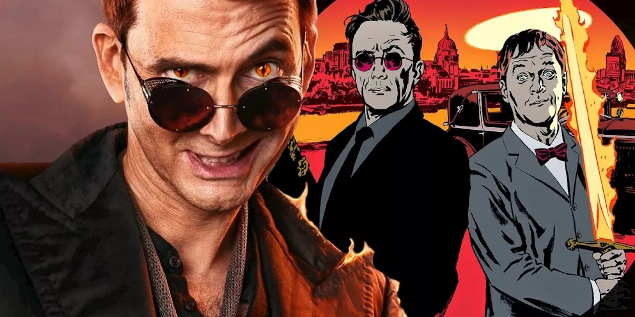 Good Omens Fans Need to See Peter Serafinowicz as Crowley in Art from Original 2014 Adaptation