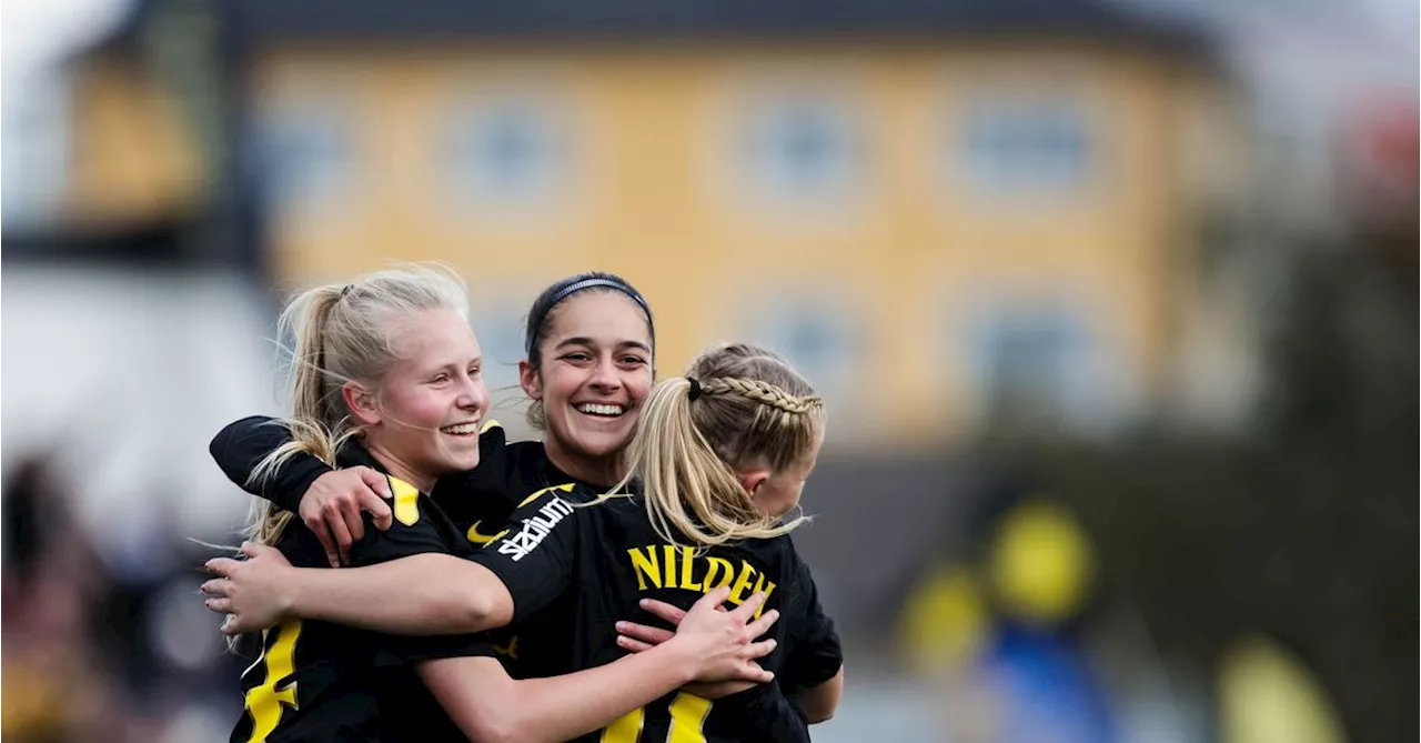 Fotboll: AIK klart för damallsvenskan – utklassade Gamla Upsala på bortaplan