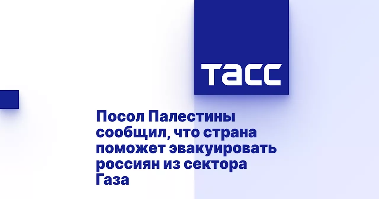 Посол Палестины сообщил, что страна поможет эвакуировать россиян из сектора Газа