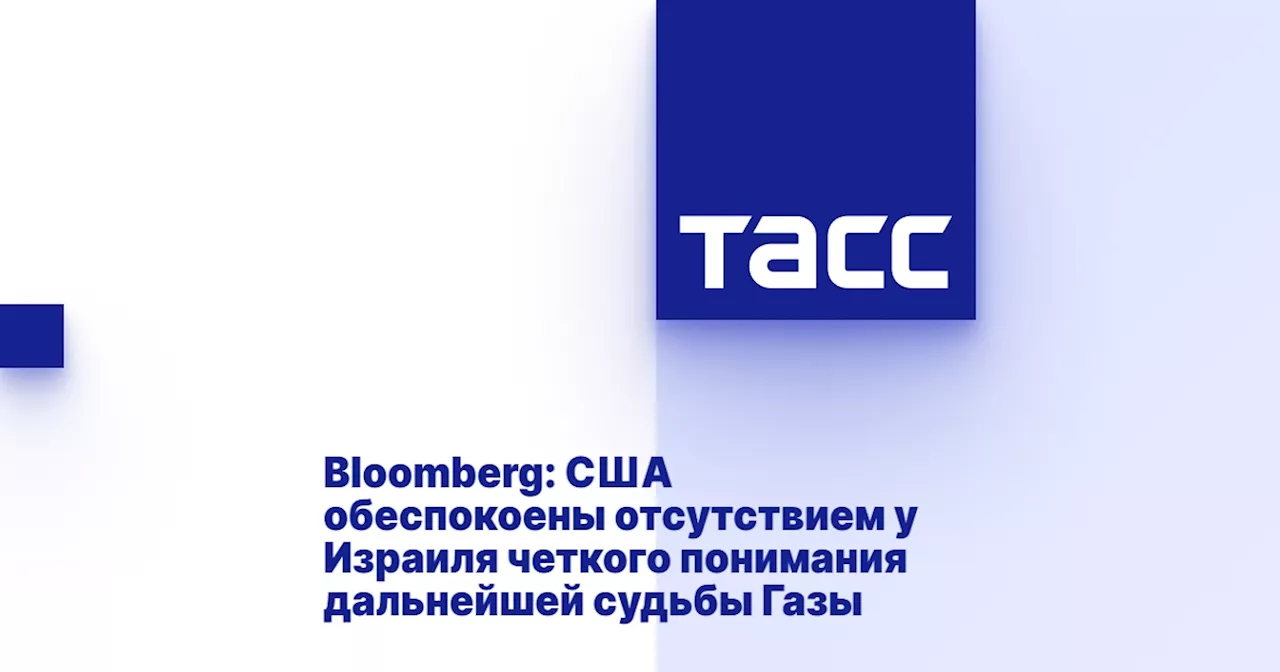 Bloomberg: США обеспокоены отсутствием у Израиля четкого понимания дальнейшей судьбы Газы