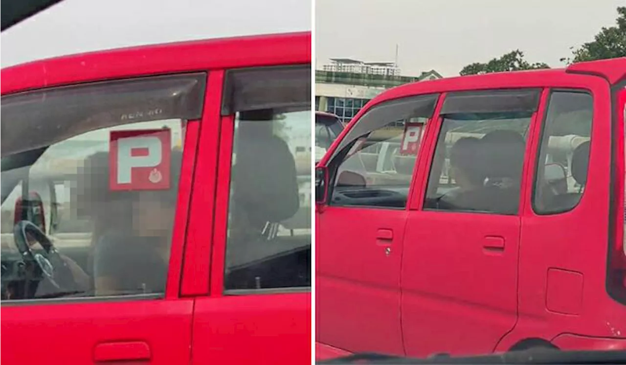 [Watch] “Extra Protection” Malaysian Driver Admired For Displaying ‘P’ Stickers On All Car Windows