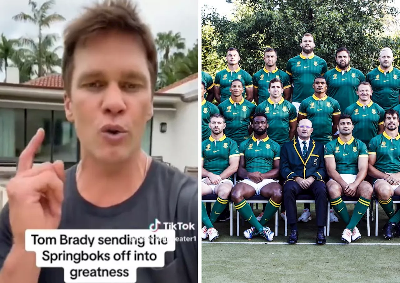 ‘Leave nothing on the field’: Springboks get special message from Tom Brady [watch]