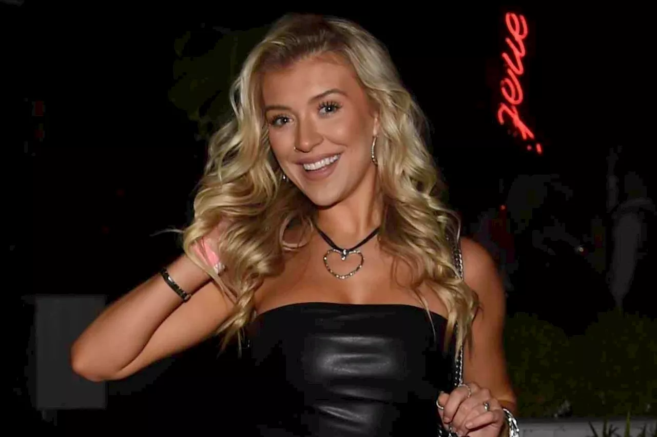 Love Island’s Molly Marsh looks incredible as she flashes toned legs in tiny leather minidress...