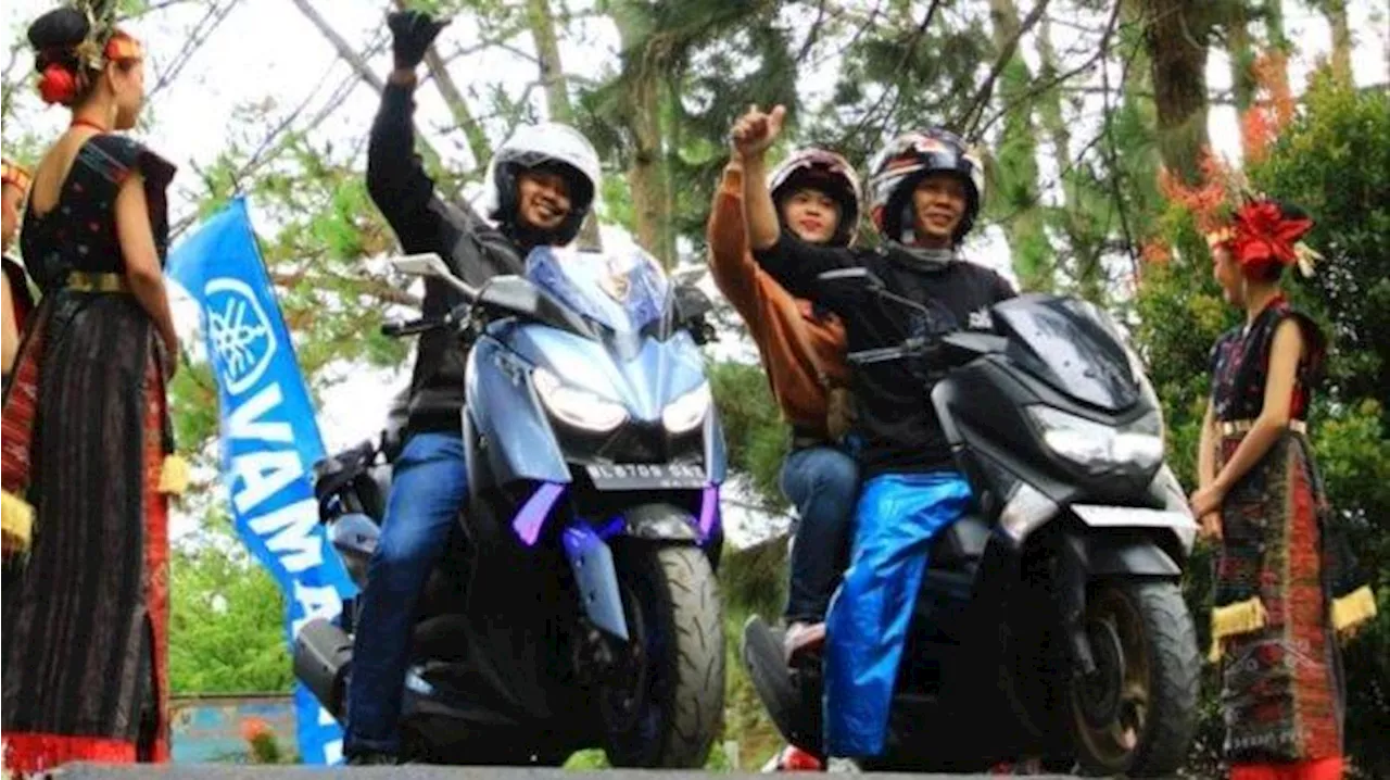 Maxi Yamaha Day 2023 Meriahkan Akhir Pekan Kawasan Wisata Sipinsur Geosite Danau Toba