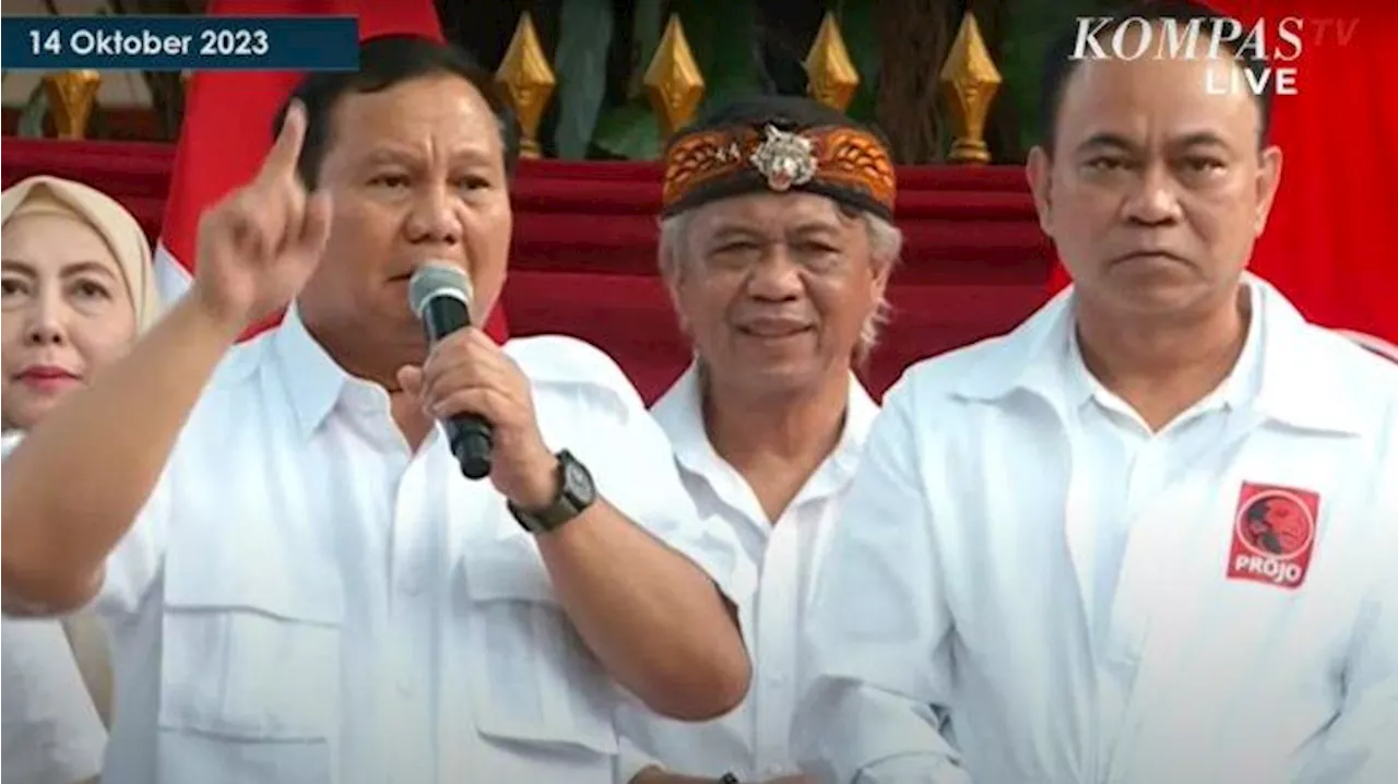 Resmi Tentukan Sikap di Pilpres 2024, Ketua Umum Projo Puji Prabowo: Sosok Berani dan Punya Nyali