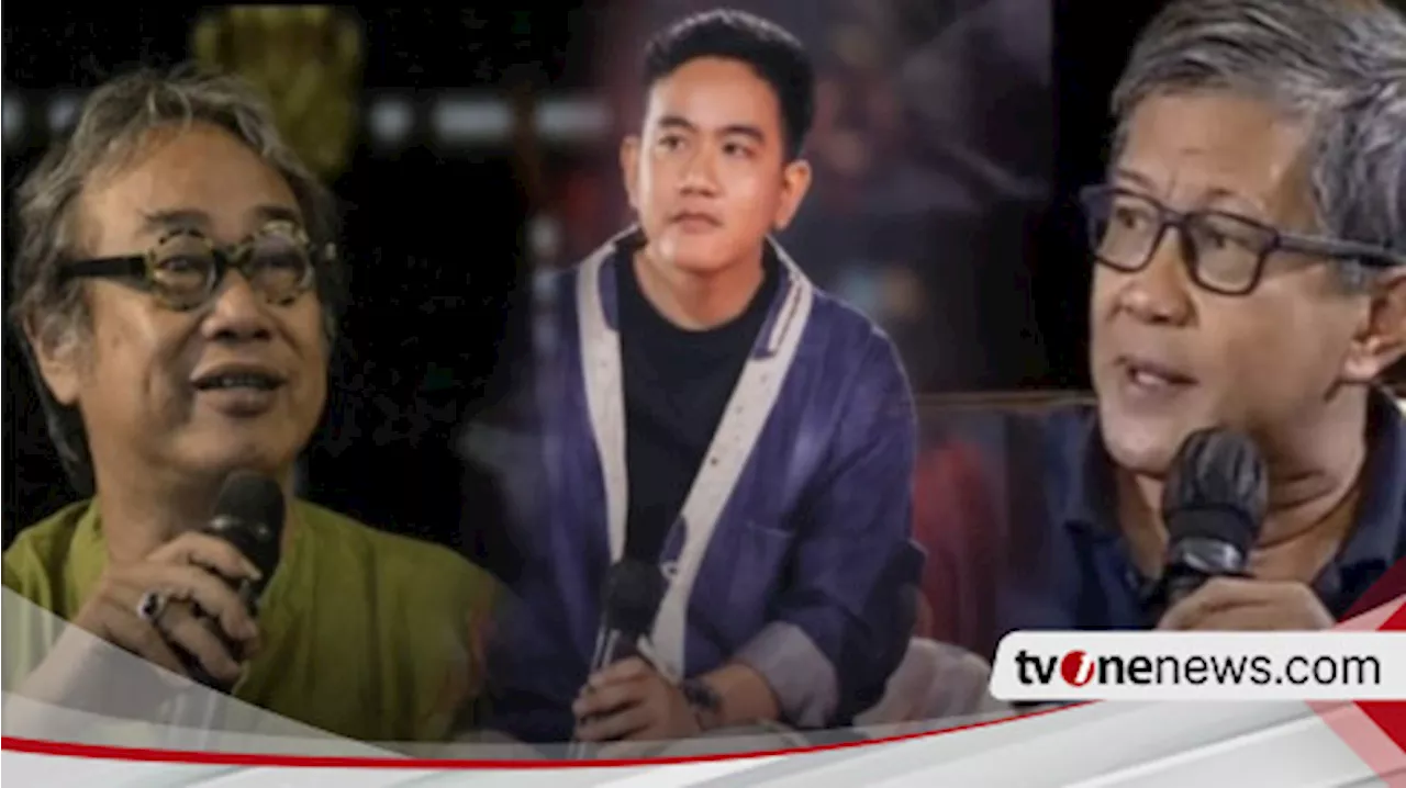 Soal Gibran Jadi Cawapres, Butet Kartaredjasa Bilang Begini, Rocky Gerung Malah sebut Kartu Jokowi