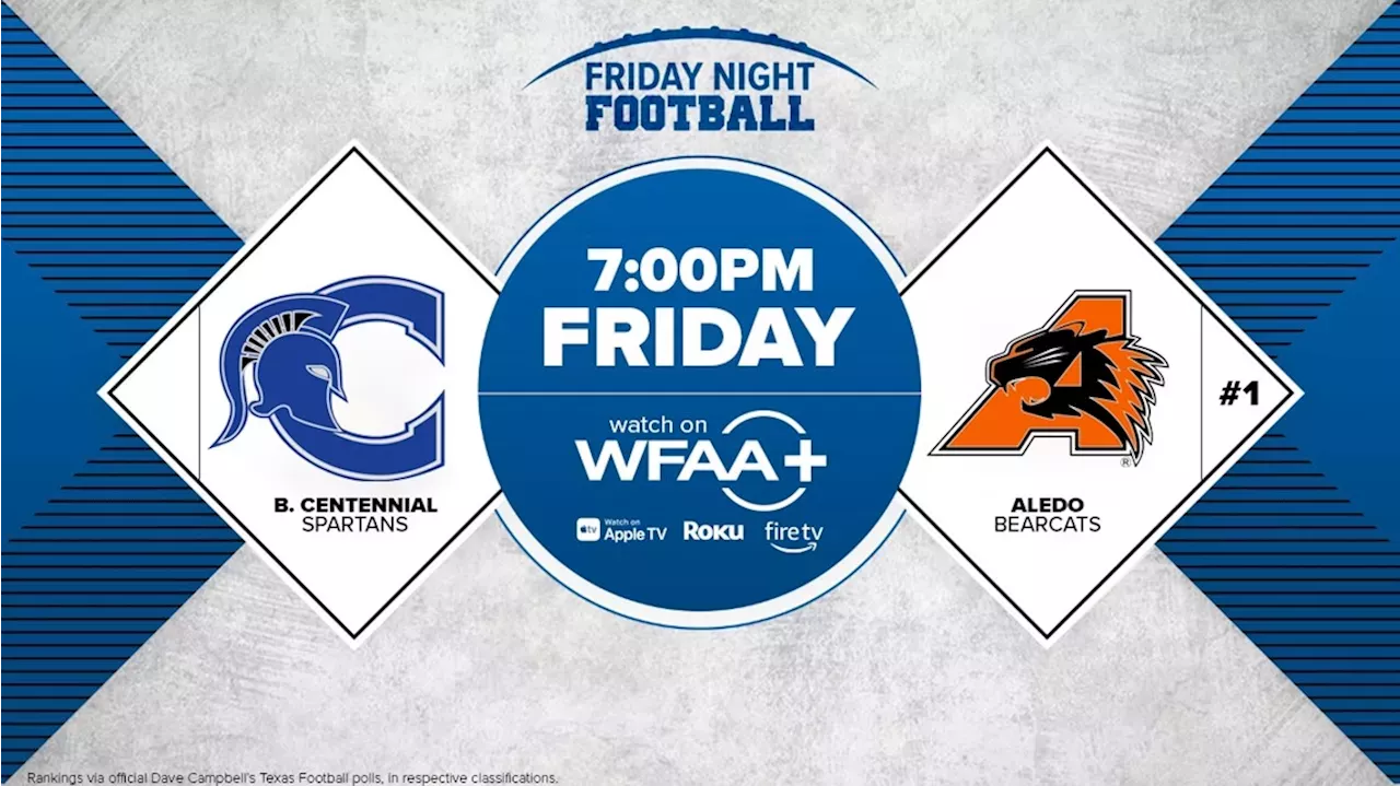 No. 1 Aledo hosts Burleson Centennial in key district clash on Friday ...