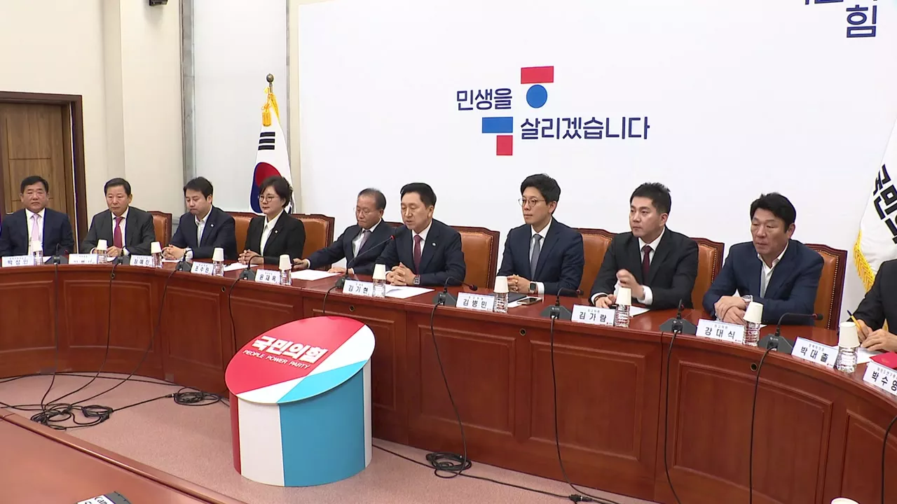 與, 선출직 김기현 제외한 임명직 당직자 전원 사의