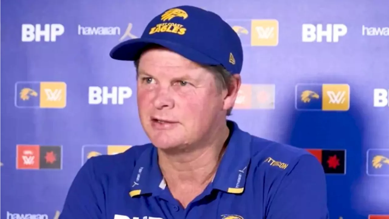 West Coast coach Michael Prior slammed for ‘embarrassing’ post-match criticism of AFLW fixture