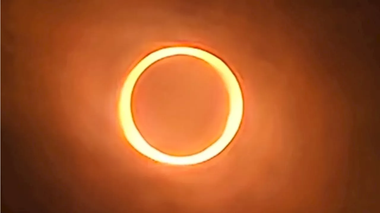 What did the solar eclipse look like? Photos show a 'ring of fire' in the sky