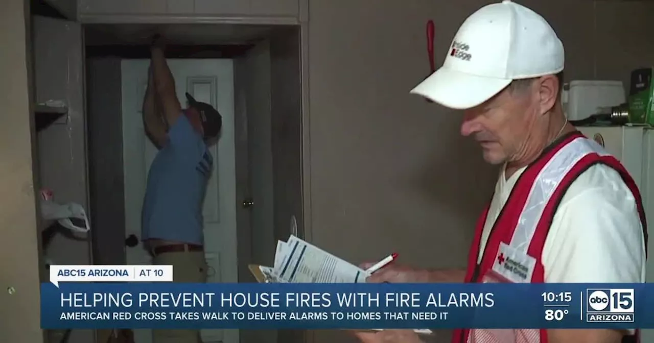 American Red Cross installs smoke detectors in homes after fire