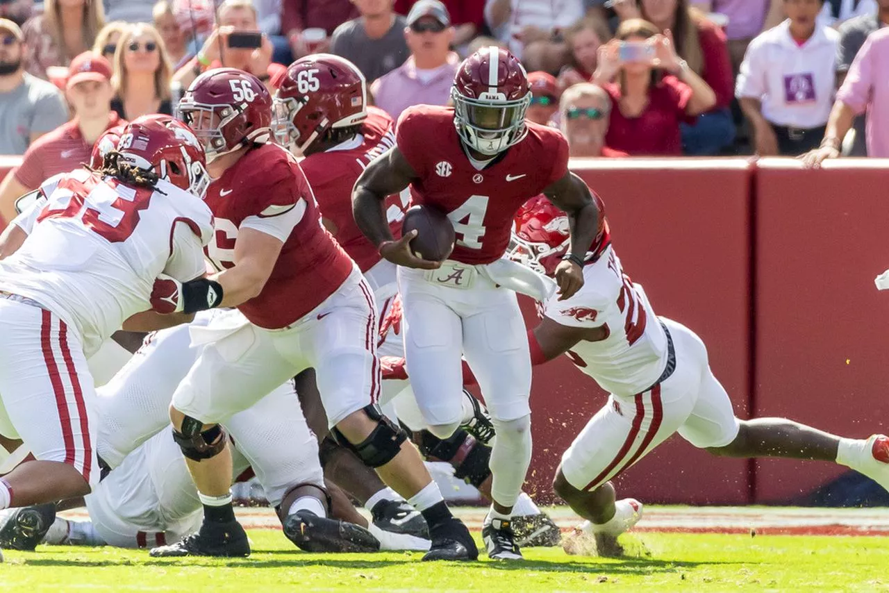 Alabama climbs in coaches poll after Week 7 win, multiple ranked teams lose