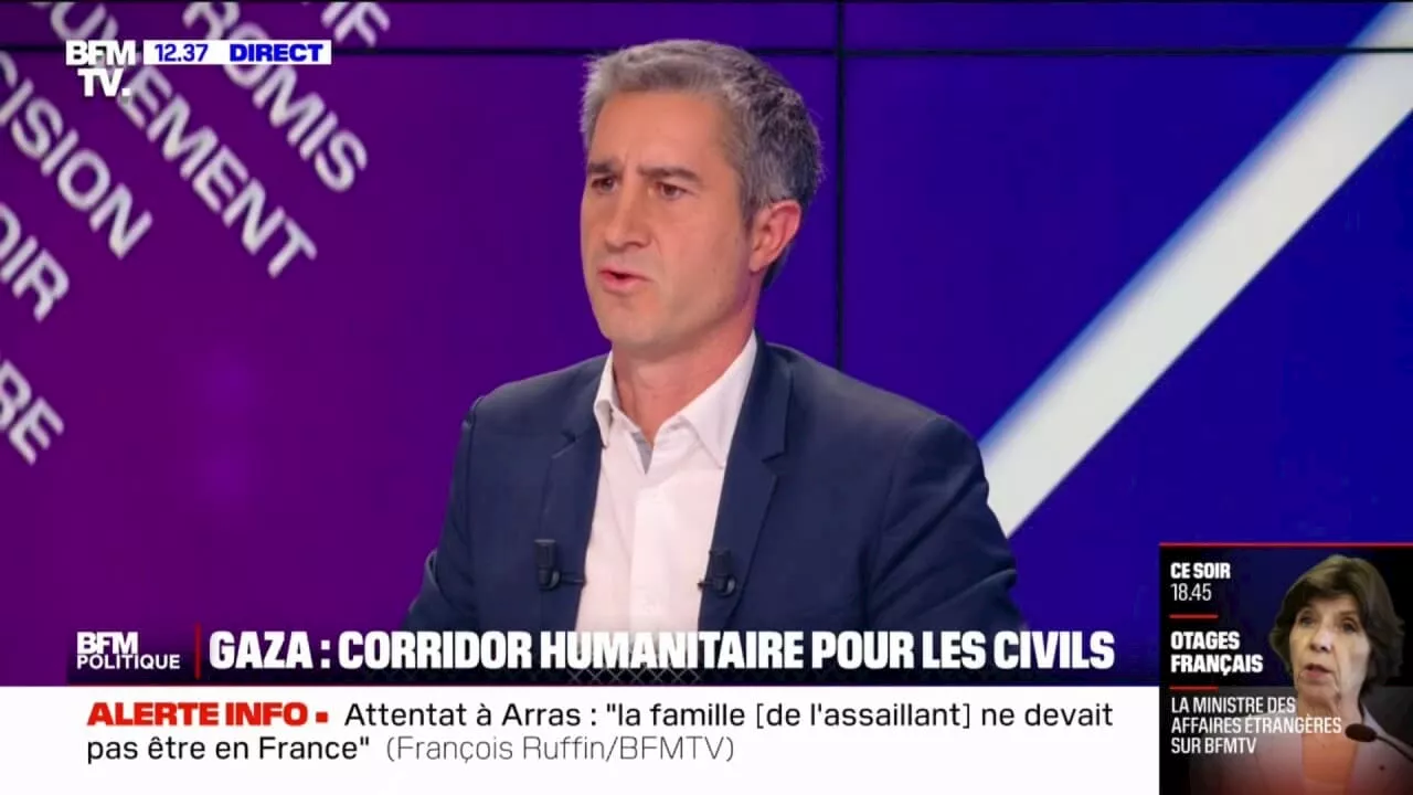 Israël/Hamas: 'Emmanuel Macron doit appeler à un cessez-le-feu', selon François Ruffin