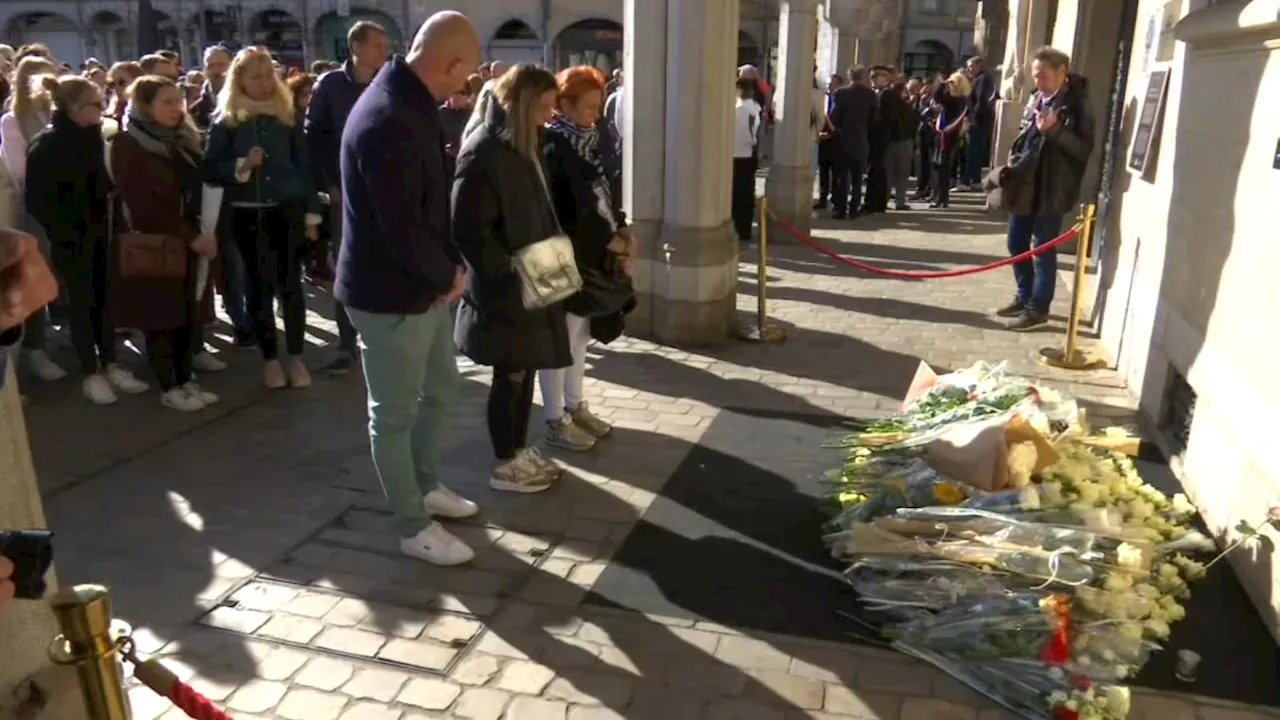 'Nous sommes tous unis, debout': le vibrant hommage d'Arras à Dominique Bernard