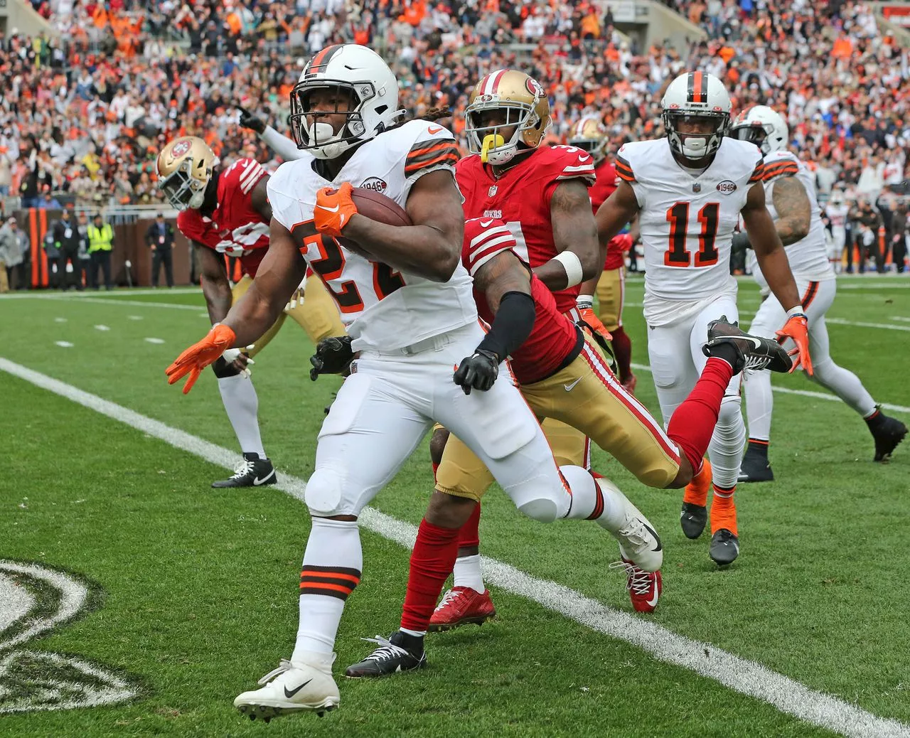 ‘We the BEST in the World’: What they’re saying after the Browns stun the 49ers