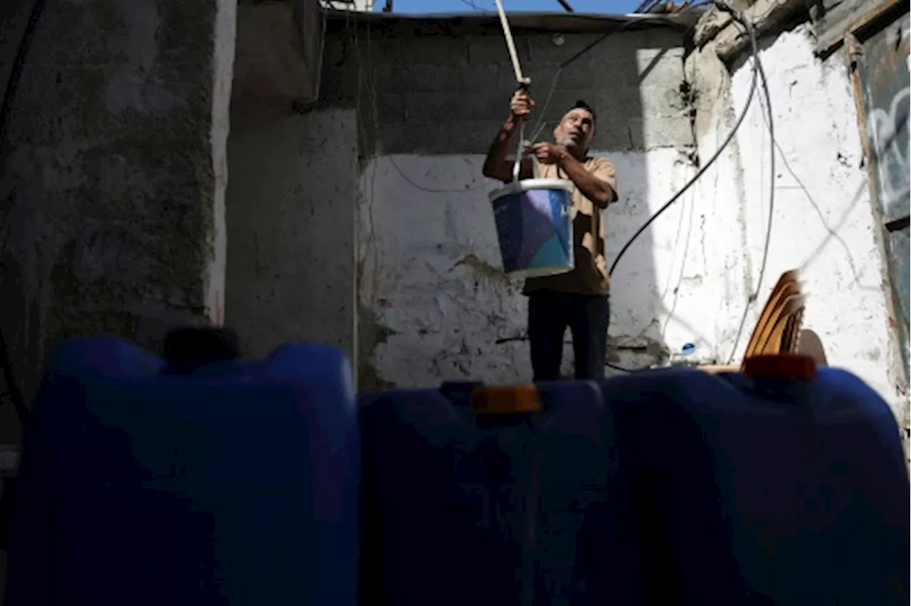 Dans le sud de Gaza, faute d'eau, 'soit tu prends une douche soit tu bois'