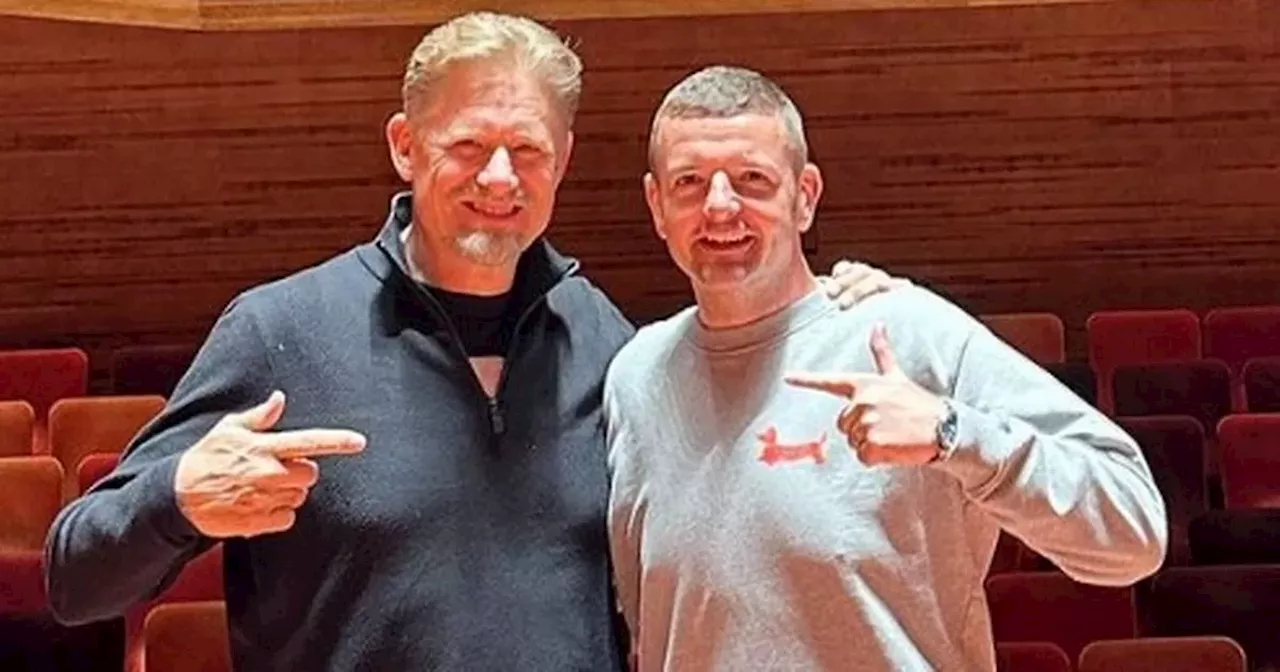 Kevin Bridges buzzing as he meets Man United legend Peter Schmeichel after gig