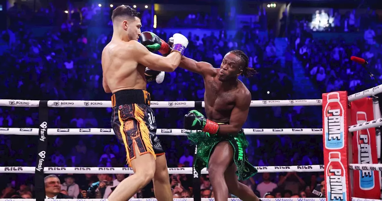 KSI hails 'hard work' and 'self-belief' after defeat in ring to Tommy Fury