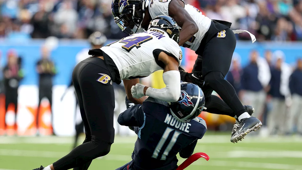 Ravens’ Kyle Hamilton ejected for brutal hit on Titans wide receiver: ‘F—ing bulls—‘