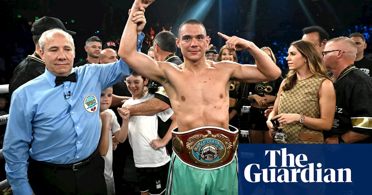 ‘Where you at?’: Tim Tszyu targets Jermell Charlo after retaining world title