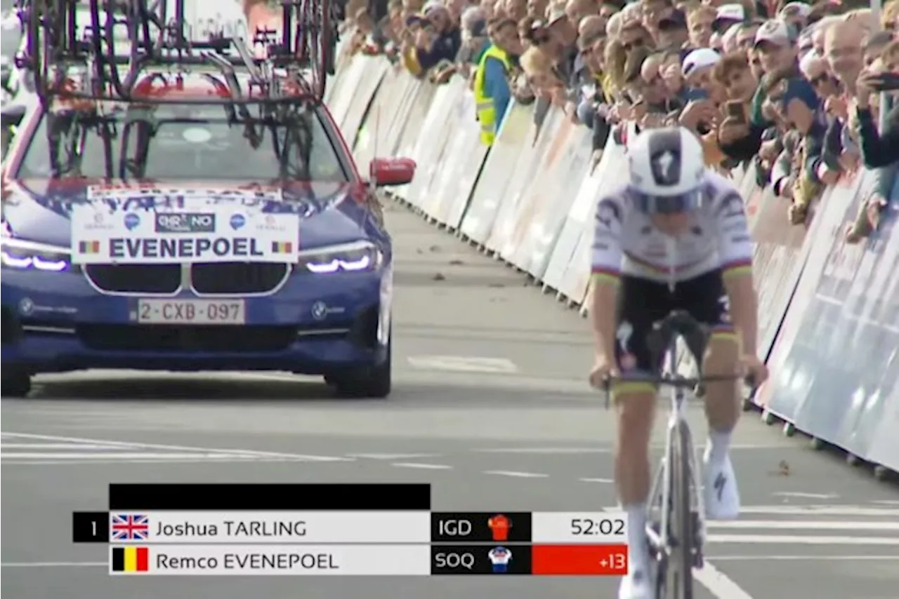 Ook Remco Evenepoel moet de duimen leggen tegen 19-jarig tijdritfenomeen Joshua Tarling in Chrono des Nations