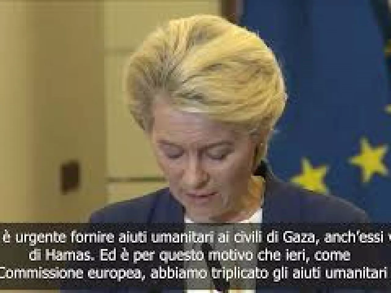 Von der Leyen: Non c'è giustificazione per terrorismo di Hamas