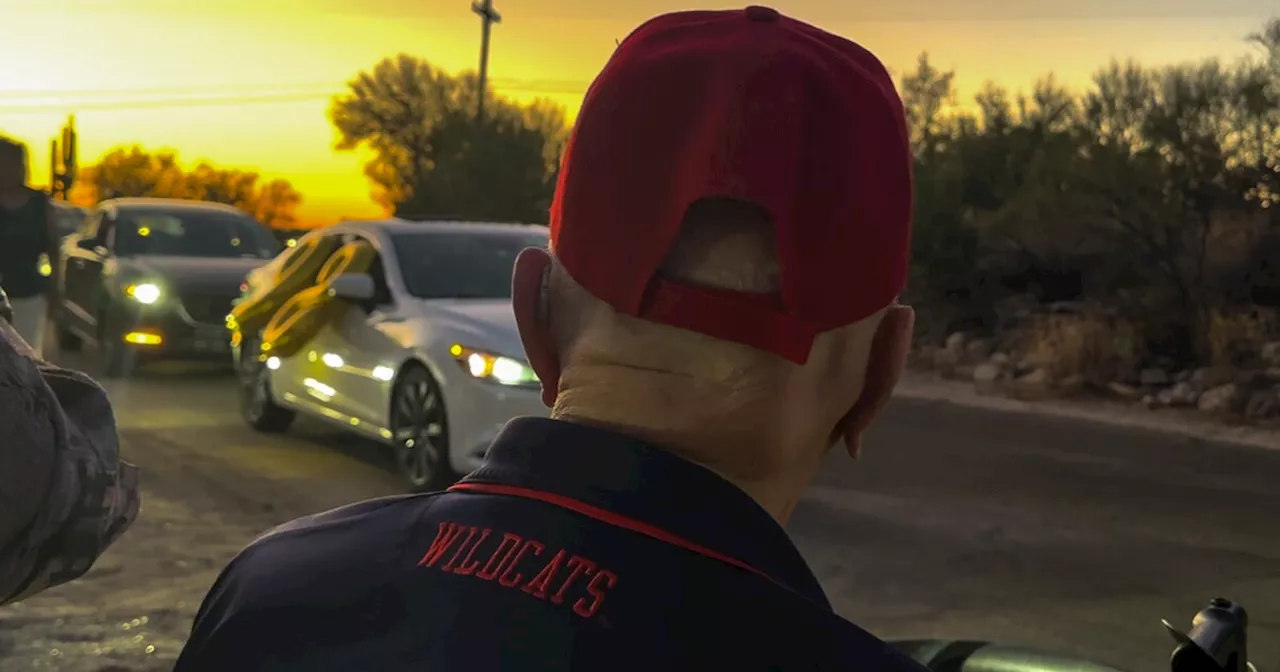 World War II veteran surprised with drive-by parade on 98th birthday in Oro Valley