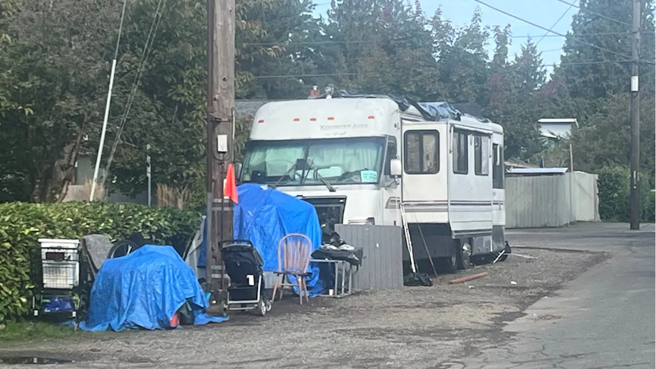 Growing homeless encampment in Seattle's Bitter Lake neighborhood raises concerns