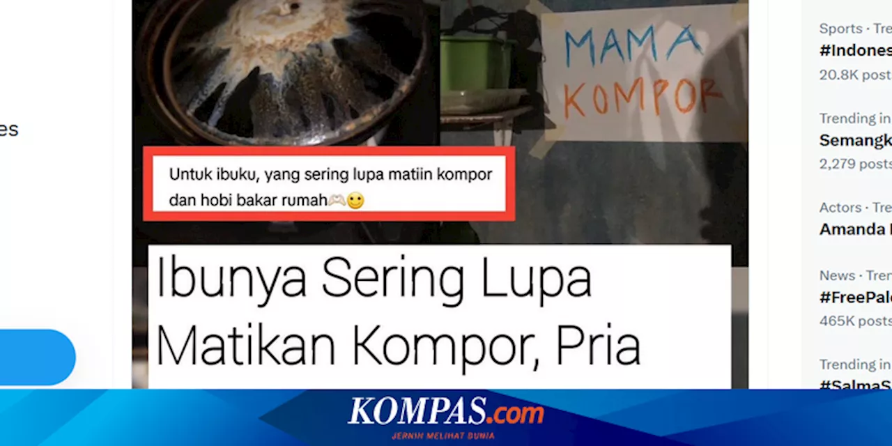 Anak Tempel Tulisan 'Mama Kompor' di Tiap Sudut Rumah, Ingatkan Ibu yang Sering Lupa Matikan Kompor