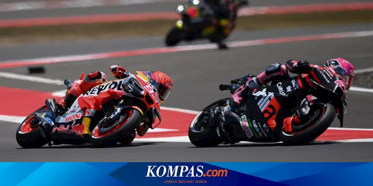 MotoGP Mandalika 2023: Marc Marquez Jatuh di Tikungan 13