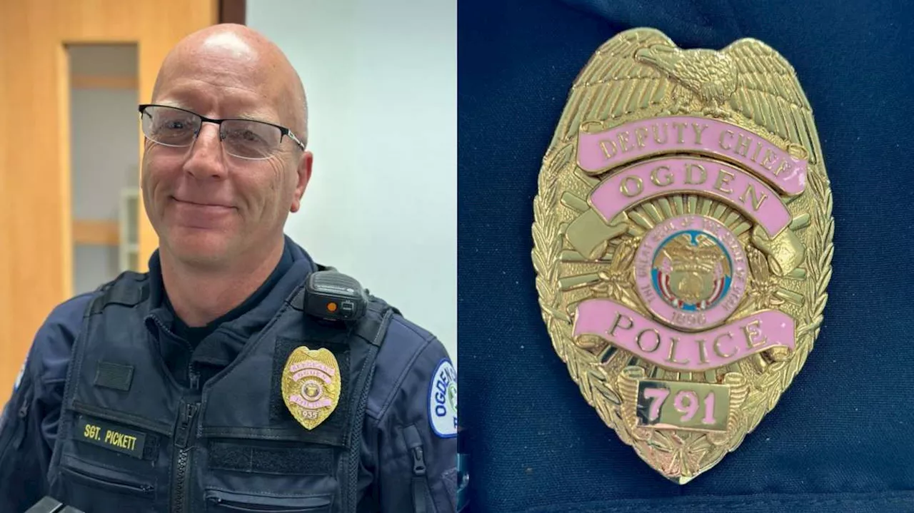 Ogden police wear pink badges to raise awareness for breast cancer