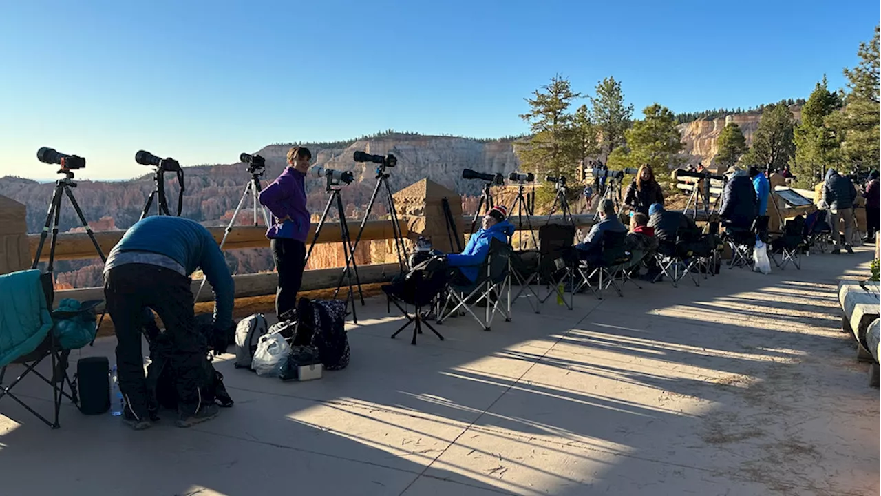 Thousands flock to Bryce Canyon National Park to watch 2023 annular solar eclipse