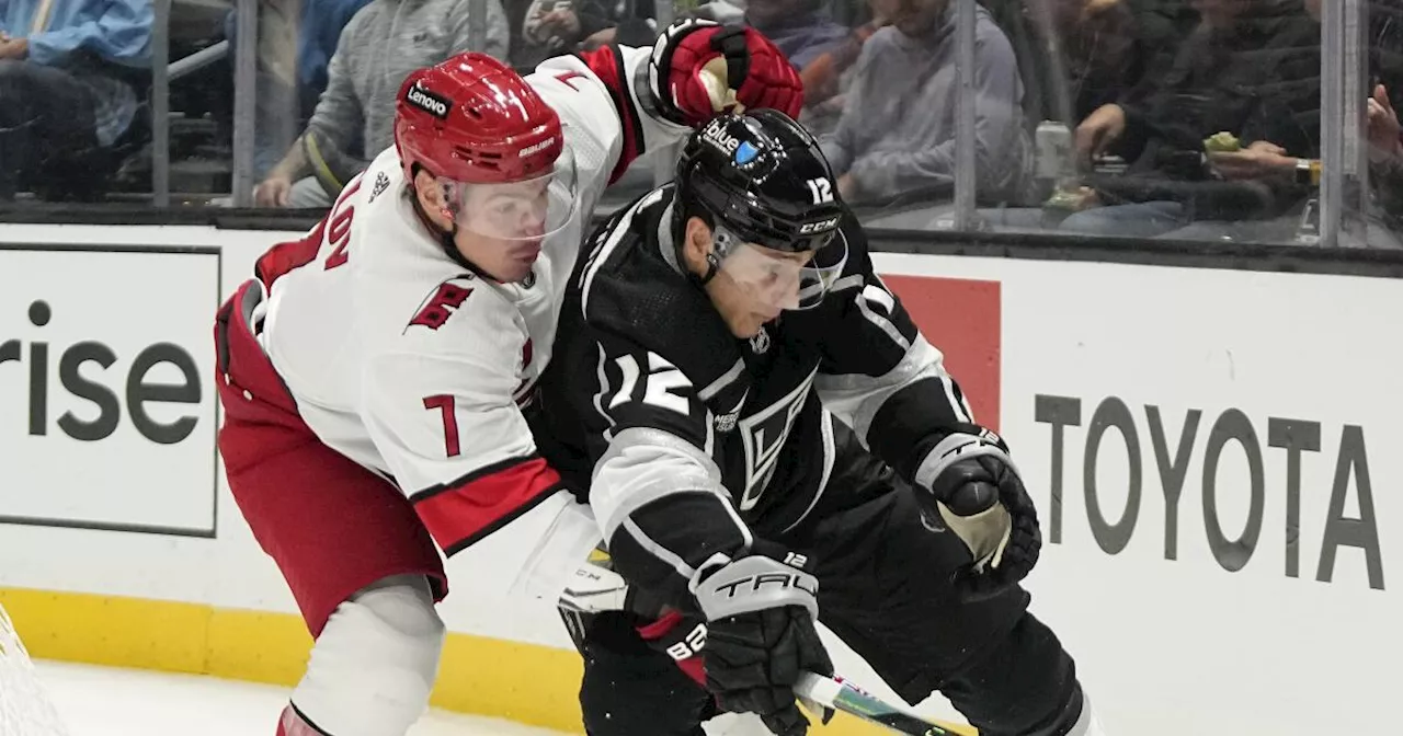 Kings erase a three-goal deficit before falling to Hurricanes in shootout