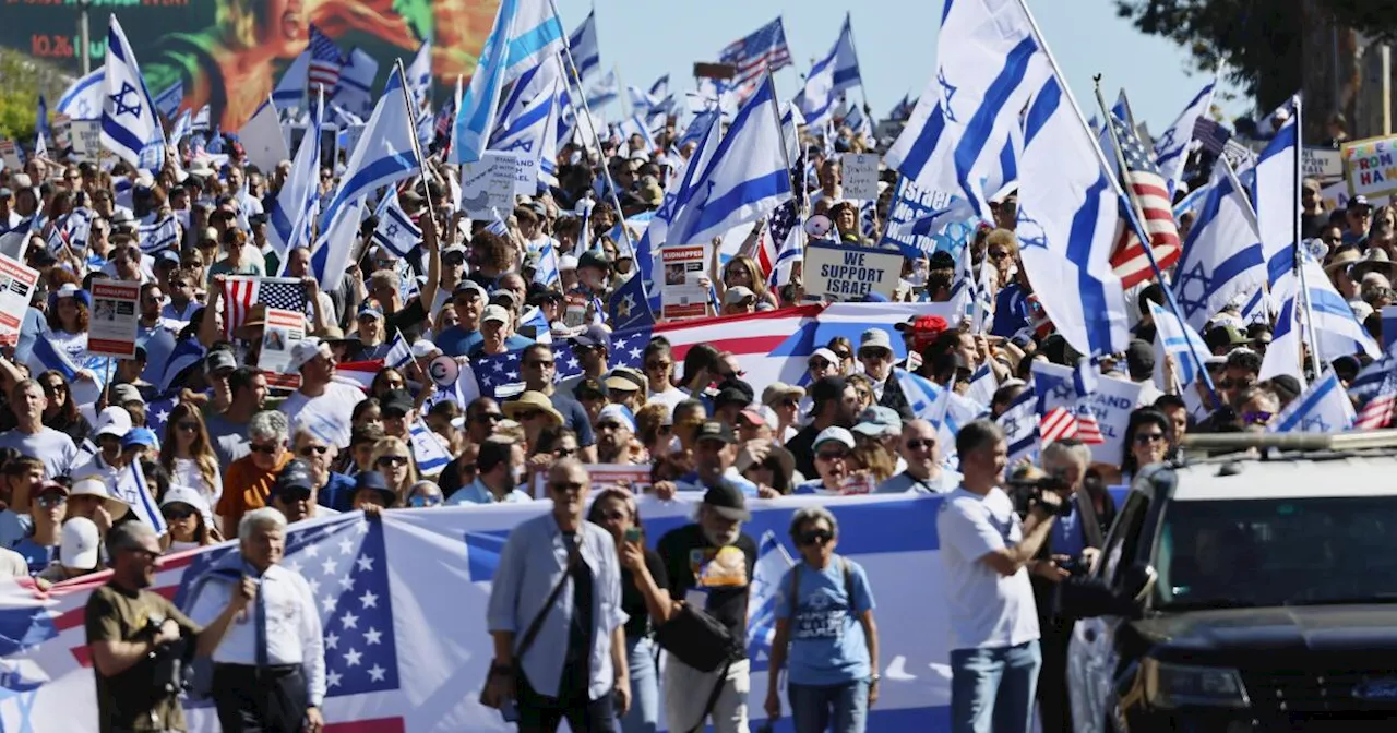 Thousands march on L.A.'s Westside in show of solidarity with Israel