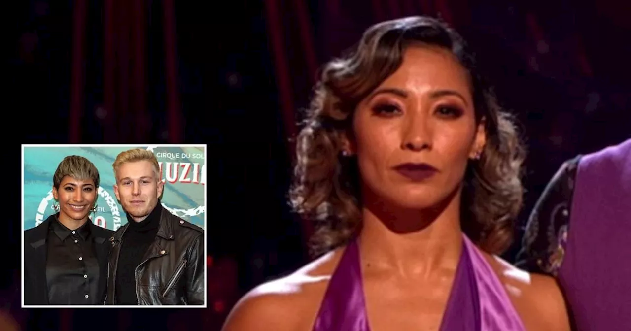 Strictly pro Karen Hauer 'grim-faced' on results show after marriage split