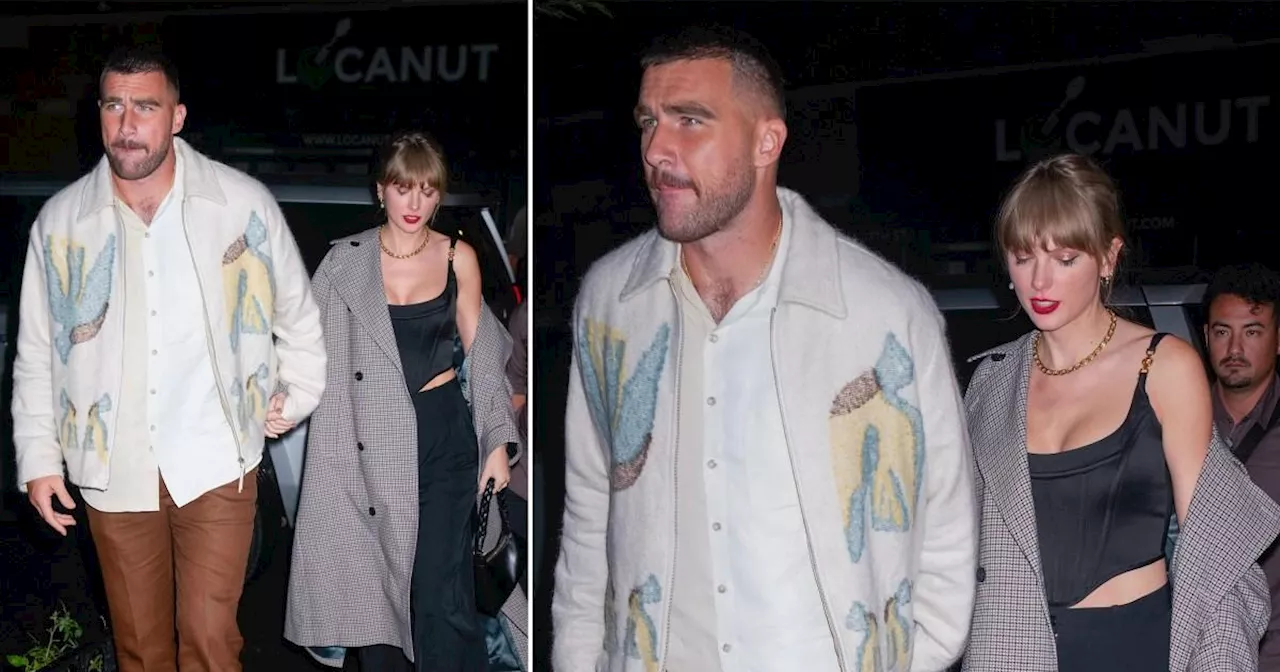 Taylor Swift and Travis Kelce in first PDA since romance began