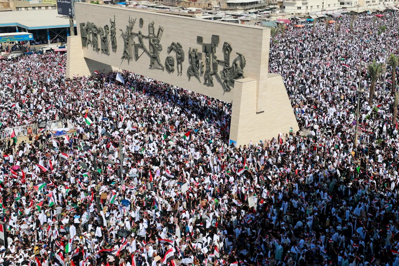 Tens of thousands rally in UK cities in solidarity with Palestinians