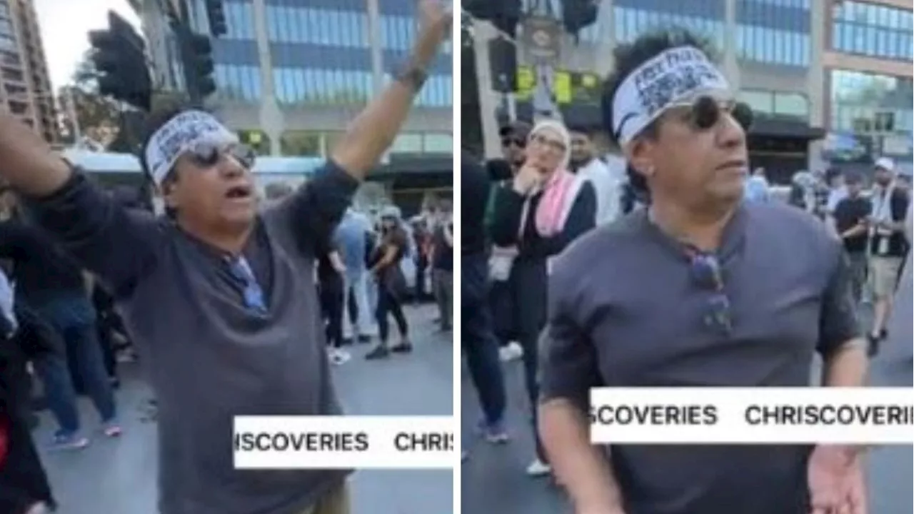 ‘Jews wiped out’: Disturbing rant at protest