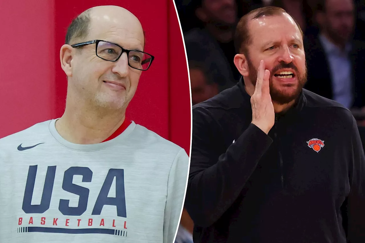 Tom Thibodeau's joking response to Jeff Van Gundy's new job: 'Disgusting'